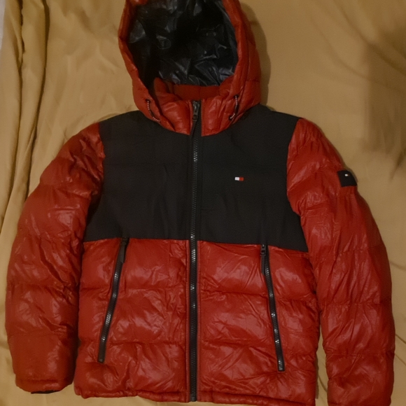 Tommy Hilfiger coat navy blue/red